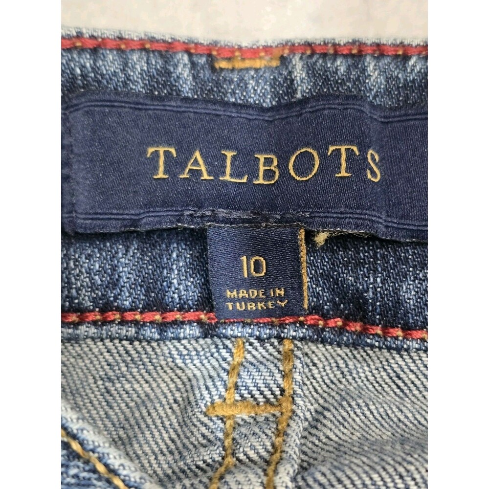 Talbots Denim Skirt Women’s 10 Medium Wash Stretch Knee Length 2012 - Picture 6 of 9